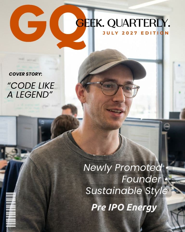 GQ Geeks Edition magazine cover template